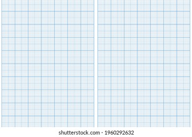 Millimeter graph paper grid. Abstract squared background. Geometric pattern for school, technical engineering line scale measurement. Lined blank for education on transparent background.