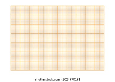 Millimeter graph paper grid. Abstract squared background. Geometric pattern for school, technical engineering line scale measurement. Lined blank for education on transparent background.