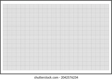 Cuadrícula de papel de gráfico de milímetros. Resumen de fondo cuadrado. Patrón geométrico para la escuela, medición de la escala de línea de ingeniería técnica. Se puso en blanco para la educación sobre un fondo transparente.