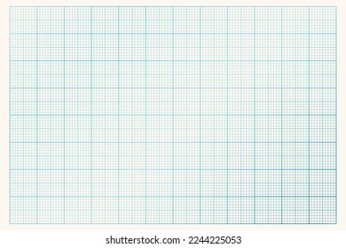 Millimeter graph paper grid. Abstract squared background. Geometric pattern for school, technical engineering line scale measurement. Lined blank for education on transparent background.