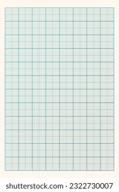 Millimeter graph paper grid. Abstract squared background. Geometric pattern for school, technical engineering line scale measurement. Lined blank for education on transparent background.