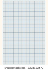 Millimeter graph paper grid. Abstract squared background. Geometric pattern for school, technical engineering line scale measurement. Lined blank for education on transparent background.