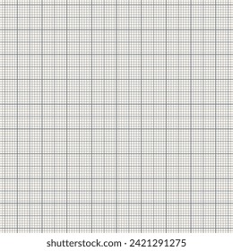 Millimeter graph paper grid. Abstract squared background. Geometric pattern for school, technical engineering line scale measurement. Lined blank for education on transparent background.