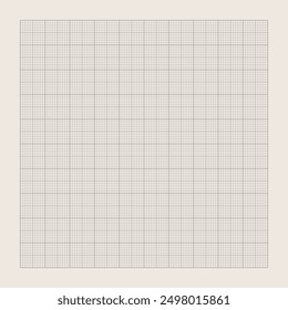Millimeter graph paper grid. Abstract squared background. Geometric pattern for school, technical engineering line scale measurement. Lined blank for education on transparent background.