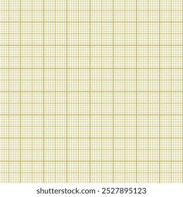 Millimeterdiagramm-Papierraster. Abstrakter quadratischer Hintergrund. Geometrisches Muster für die Schul- und Ingenieurskalkulationsmessung. Gekämmt mit einem weißen Rohling für Bildung auf transparentem Hintergrund.