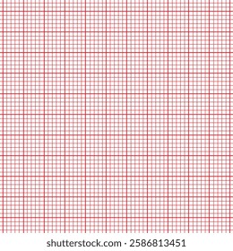 Millimeter graph paper grid. Abstract squared background. Geometric pattern for school, technical engineering line scale measurement. Lined blank for education on white background. EPS 10.