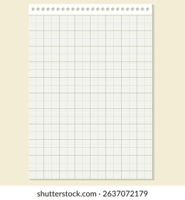 Millimeter graph paper grid. Abstract squared background. Geometric pattern for school, technical engineering line scale measurement. Lined blank for education on transparent background.