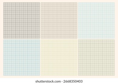 Millimeter graph paper grid. Abstract squared background. Geometric pattern for school, technical engineering line scale measurement. Lined blank for education on transparent background.