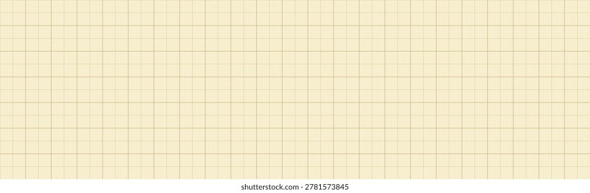 Millimeter graph paper grid abstract squared background. Geometric pattern for school technical engineering line scale measurement. Vector editable stroke seamless pattern. Lined blank for education.