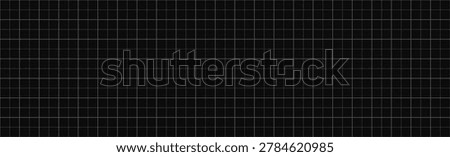 Millimeter graph paper grid featuring abstract squared bg. Geometric seamless pattern for technical engineering line scale measurement and school. Vector editable stroke lined blank for education.