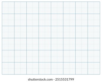 Millimeter graph paper grid geometric abstract square background pattern for technical engineering line scale measurement.