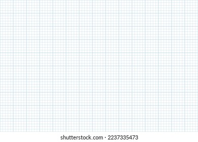 Millimeter graph paper grid seamless pattern. Abstract geometric square background. Line blueprint pattern for school, technical engineering scale measurement. Vector illustration on white background.