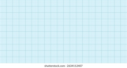 Millimeter graph paper vector background. Simple grid paper texture of notebook page illustration