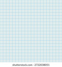 Millimeter grid paper. Lined sheet of abstract squared background with color graph. Geometric pattern for school, wallpaper, textures, notebook. Checkered blank on white background.