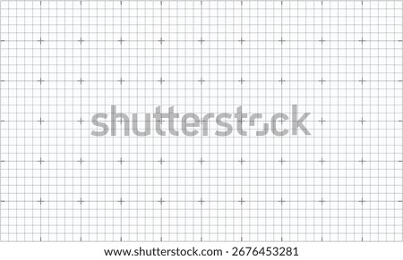 Millimeter grid paper texture with fine lines and geometric precision. Technical drawings, blueprints, math or engineering visuals concepts. Seamless background, and minimal abstract designs vector