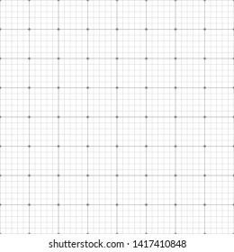 Millimeter grid. Square graph paper background. Seamless pattern. Vector illustration.