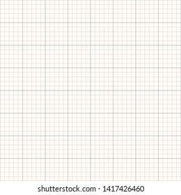 Millimeter grid. Square graph paper background. Seamless pattern. Vector illustration.