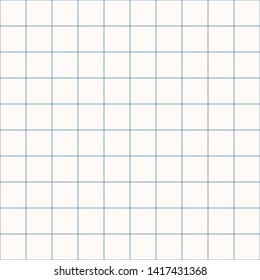 Millimeter grid. Square graph paper background. Seamless pattern. Vector illustration.