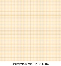 Millimeter grid. Square graph paper background. Seamless pattern. Vector illustration.