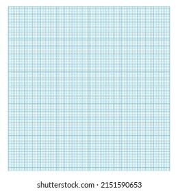 Millimeter grid. Square graph paper background. Seamless pattern. Vector illustration.