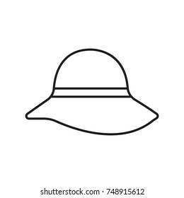 millinery icon outline
