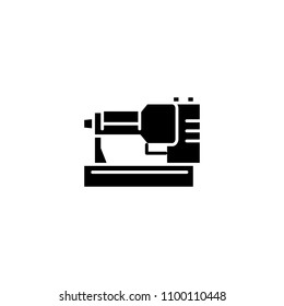 Milling Machine Black Icon Concept Milling Stock Vector (Royalty Free ...