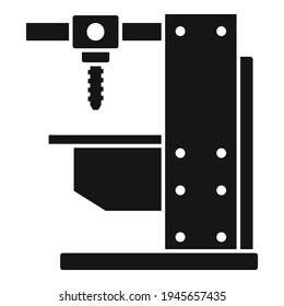 Milling machine equipment icon. Simple illustration of Milling machine equipment vector icon for web design isolated on white background
