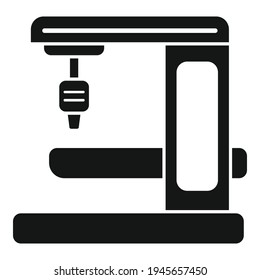 Milling machine gear icon. Simple illustration of Milling machine gear vector icon for web design isolated on white background