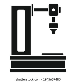 Milling machine icon. Simple illustration of Milling machine vector icon for web design isolated on white background