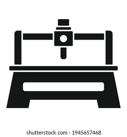 Milling machine tool icon. Simple illustration of Milling machine tool vector icon for web design isolated on white background