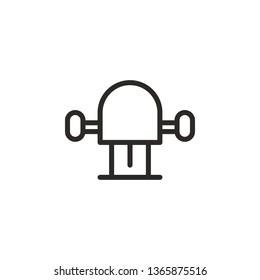 Milling Machine vector icon. Element of design tool for mobile concept and web apps vector. Thin line icon for website design and development, app development. Vector icon
