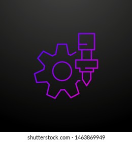 Milling nolan icon. Elements of laser set. Simple icon for websites, web design, mobile app, info graphics