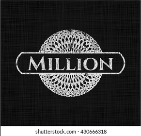 Million with chalkboard texture