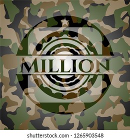 Million on camo pattern