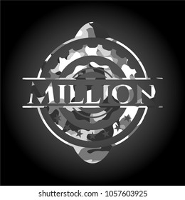Million on grey camo pattern