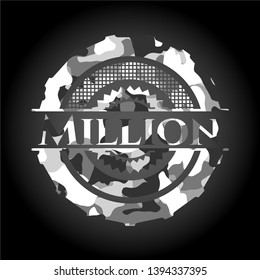 Million on grey camo texture