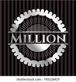 Million silver shiny emblem