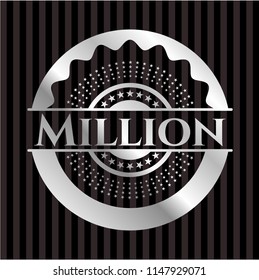 Million silvery emblem