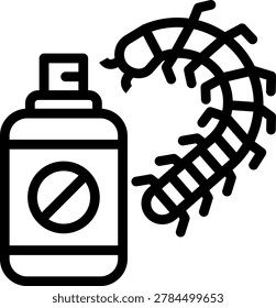 Millipede Repellent Vector Design Icon Style