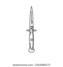 vector de ilustración de cuchillo táctico militar