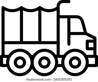 millitary truck vector image illustration as references