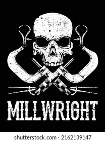 Millwrights It can be used for Merchandise, digital printing, screen-printing or t-shirt etc.