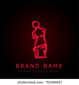 Milo Venus red chromium metallic logo