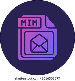 MIM Glyph Circle Gradient Icon