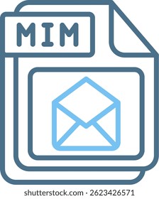 Ícone de Duas Cores da Linha do MIM
