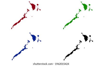 MIMAROPA map silhouette design in the Philippines with white background