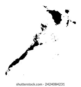 Mimaropa Region map, administrative division of Philippines. Vector illustration.
