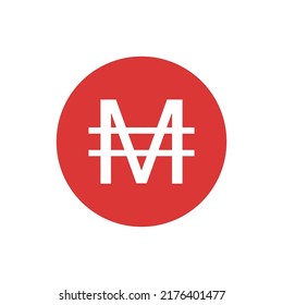 MIMATIC coin icon isolated on white background.