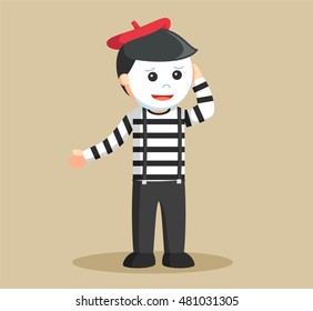 mime confused illustration design