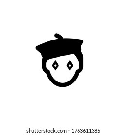 Mime Vector Icon Design On White Background